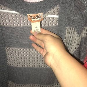 Dark Grey/Light Grey Cardigan From Mudd